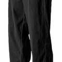 HOTake Men's Casual Corduroy Pants Elastic Waist Drawstring Baggy Sweatpants Loose Fit (3X-Large, Black)