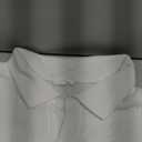 Verdusa Boys Button Down Dress Shirt Tops Short Sleeve Collar Textured Tee Shirts (14 Years, White)