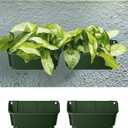 30 Pack Vertical Garden Planter,13 inch Wall Mounted Planter for Patio Indoor Outdoor Decor, Garden Self Watering Pot Balcony Plant Vegetable Fruit Herb Hanging Pocket Holder Flowerpot(Black)