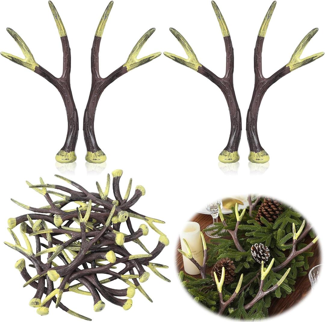 Jetec 12 Pcs Hunting Birthday Party Decorations Supplies Deer Hunting Birthday Decoration Table Centerpieces DIY Paintable Weddings and Camo Party Celebrations for DIY Crafts