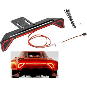 Lights Kit for Arrma 6S 1/7 Felony,Durable Crash-Resistant Nylon Build Lamp Upgrade,No Drill Light DIY Bar,Premium LED Light for 1/7 Arrma 6S Parts(Felony Rear Light)