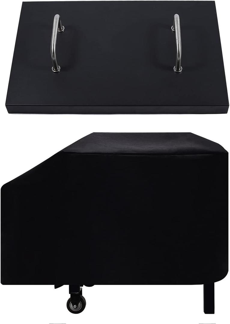 BQMAX 5003 Griddle Lid with Cover for Blackstone 28 inch Griddle, Griddle Hood and 600D Heavy Duty Grill Cover Replacement Kit for Blackstone 28 inch Griddle Hood