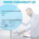LeciRoba 650A CE270A CE271A CE272A CE273A Toner Cartridge Replacement for HP LaserJet Enterprise CP5525 CP5525 CP5525dn CP5525n CP5525xh M750 M750dn M750n M750xh Series Printer (4-Pack)