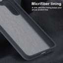 bemal for Samsung Galaxy S25 Plus Case - Smooth Silky Liquid Silicone - Slim Fit Soft Microfiber Lining - Designed for Women and Girls - Shockproof Protective Phone Cover 6.6"- Dark Blue