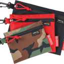 Rough Enough Small Tool Pouch Bag with Zipper Multipurpose Storage Organizer 3 Pack for Tactical Camping Fishing Hunting Survival Gear and Supplies