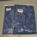 2 x Womens Cap Sleeve T Shirts V Neck Casual Tops Oversized T-Shirt Summer Trendy Lightweight Loose Fit Basic Tees (Blue, XL)