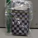 TopPerfekt for iPhone17 Pro Max Case Wallet Card Holder, Military-Grade Drop Protection,Flip PU Leather Built,Double Magnetic Clasp and Durable Shockproof for iP17 PM5G 2025 Cover-Checkered Black Gray