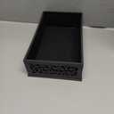 Saillong Doorbell Chime Cover Box Only, Wooden Doorbell Chime Box, Decorative Cover Enclosure for Indoor Outdoor, with Extra Self Adhesive Tape, Easy to Install for Home(Dark Gray)