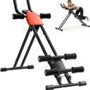 Rigel Foldable Ab Machine, 5-Level Adjustable Core & Abdominal Trainer for Home Gym Workout, Heavy Duty Strength Training Equipment for Stomach & Waist, 330lbs Capacity