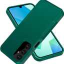 for Samsung Galaxy A16 5G Case Dual Layer Protective A16 5G Phone Case Heavy Duty Protection [Anti-Scratch] [Anti-Fingerprint] Non-Slip Shockproof Case for Samsung Galaxy A16 5G Case Dark Green