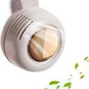 Portable Silent Mini Bladeless Fan Clip on, Portable Silent Mini Bladeless Electric Fan, For Outdoor & Travel & Office, Travel Accessories, Gift, Adjustable 3-Speed (Type-c, White)