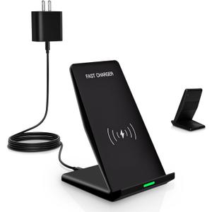 Wireless Charger Station,15W Desk Wireless Charging Stand 20W USB C Adapter for Apple iPhone 17 Pro/17/17/Air/16 Pro/16E/16 Plus/15/14/13,Samsung Galaxy S25/S24/S23/S22/Z Flip Fold/Note 20,Google etc