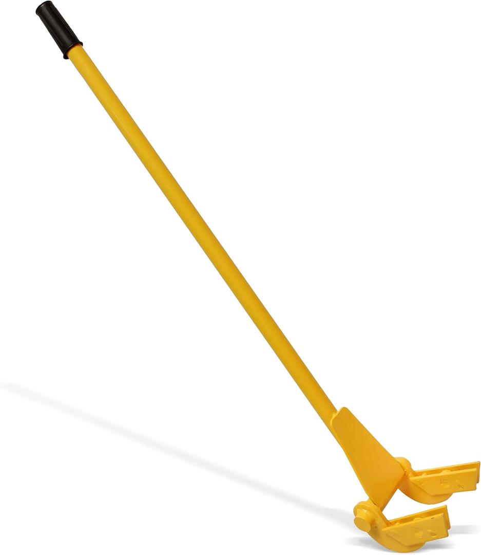 BISupply Pallet Buster Tool in Yellow with 41in Long Handle  Deck Wrecker Pallet Tool Pry Bar, Deck Board Removal Tool