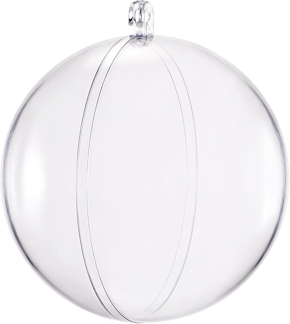 uxcell 10pcs 4-inch(100mm) Clear Plastic Ornaments Ball