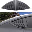 YHCDSEA for Model Y Side Window Louver Cover Sport Style for Tesla Model Y 2021 2022 2023 2024 2025 2026 Accessories (Matt Carbon Fiber Pattern)