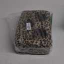 Couch Cup Holder Pillow, Couch Drinks Remotes Holder for Center of Couch, for Sofa, Bed, RV, Car (Leopard)