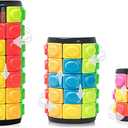 3D Puzzle Rainbow Magic Cube Fidget Toys Cylinder Rotate Slide 3 / 5 / 7 Layers Educational Games Easter Gift for Boys Girls Kids Children Adults (Pack of 3 Pieces)
