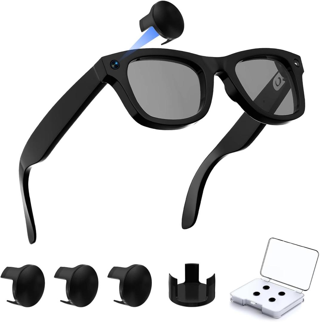 LED Light Cover Blocker Compatible with RayBan Meta Wayfarer/Skyler/Headliner & Oakley Meta HSTN Smart Glasses Accessories, 2026 NEW Camera Cover for Reduced False Alerts 4-Pack (4PCS)