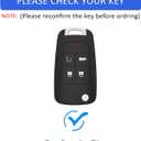 Key Fob Cover with Keychain for Buick Encore Camaro Equinox Impala Sonic Trax GMC Terrain Flip (Pink)