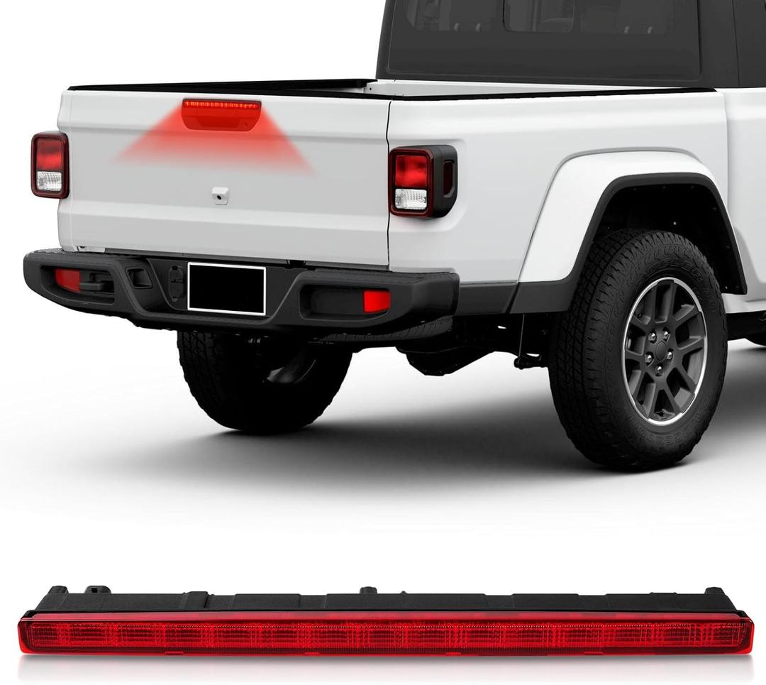 923-297 Center High Mount Stop Light Third 3rd Brake Lights Assembly Compatible with Jeep Gladiator 2020 2021 2022