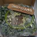 AMF0RESJ Green Eucalyptus Wreaths for Front Door Spring Summer Wreath with Eucalyptus Leaves,Olives Leaves,Mixed Berry for Indoor Outdoor Farmhouse Home Porch Wall Window Festival Wedding Decor