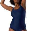 Speedo Women's Swimsuit One Piece Powerflex Ultraback Solid, Size L