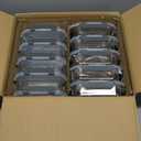 M MCIRCO 10-Pack,22 Oz Glass Meal Prep Containers, Glass Food Storage Containers with lids, Lunch Containers, Microwave, Oven, Freezer and Dishwasher (Gray)