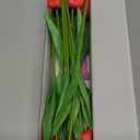 SITUMEIZI 15pcs Red Fake Tulips Artificial Flowers Real Touch Red 14" Silk Flower for Home Kitchen Decor Spring Easter Wedding Bouquet Decorations Office Valentine's Day Gifts