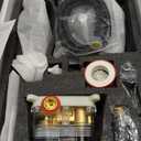 BWE Bathroom Luxury Rain Mixer Shower Combo Set Wall Mounted Multifunctional Shower Sprinkler Rainfall Shower Head System Matte Black Finish Shower Faucet