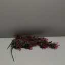 8Pcs Artificial Flowers Faux Lavender UV Resistant Plastic Fake Plants Fake Flowers for Indoors Outdoors Home Porch Garden 8 Pcs, (Pink)