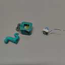 Lizard Button Keychain,Rechargeable Animal Keychains with Sound and Colorful Lights,Fidget Toys Adults Anxiety Relief