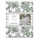 Lintex Home Collection Rectangle Ferns Vinyl Tablecloth measuring 52 x 70 inches.