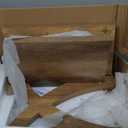 HOMCOM Under Sink Bathroom Cabinet, Pedestal Sink Storage Cabinet with 2 Doors, Shelf and U-Shape, Black