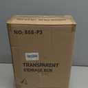 Cube Storage Organizer Acrylic Book Case Display Case Box Stackable Book Storage Containers With Magnetic Door Clear Plastic Portable Organizer For Living Room Bedroom 3 Pack