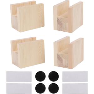 4pcs Non-Square Heavy Duty Solid Wood Furniture Legs Furniture Risers Add 1.89 Inch Height to Sofa Desks Tables Chairs Creat Underbed Storage