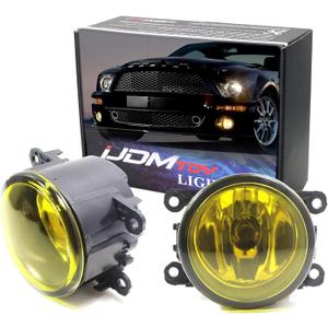 iJDMTOY Pair Selective Yellow Lens Fog Light Lamp Assemblies w/ 55W H11 Halogen Bulbs Compatible with Acura Honda, Compatible with Ford, Compatible WithNissan Subaru Suzuki etc iJDMTOY Pair Selective Yellow Lens Fog Light Lamp Assemblies w/ 55W H11 Halogen Bulbs Compatible with Acura Honda, Compatible with Ford, Compatible WithNissan Subaru Suzuki etc
