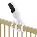 Flexible Tripod Baby Monitor Mount for Owlet Cam, Owlet Cam 2 and Owlet Dream Sight (Gen 3) Smart Video Baby Monitor, Attach Your Baby Camera Wherever You Like Without Tools or Wall Damage - White