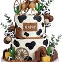 15Pcs Horse Cake Topper Horse Birthday Cake Decorations for Western Theme Party Supplies