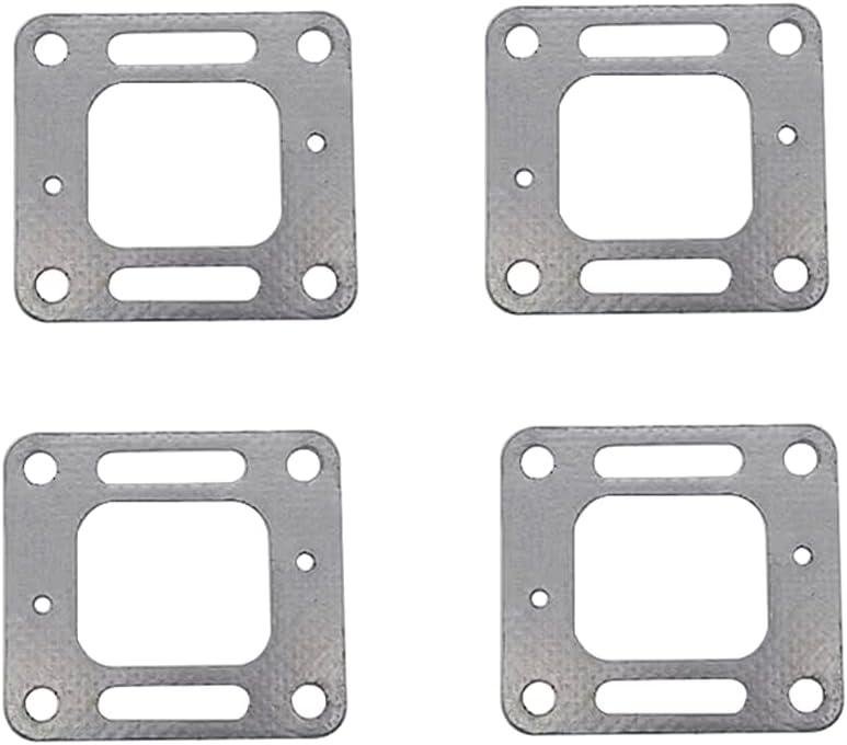 Pack of 4 18-0897 Exhaust Restricted Elbow Risers Gasket Compatible with Mercury Mercruiser V6 V8 Engines Replace 27-41813, 27-860233, 27-863724