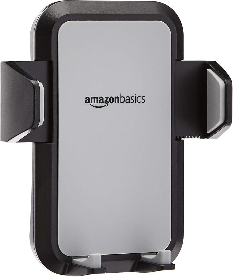 Amazon Basics Universal Smartphone Holder - Air Vent Mount, Grey