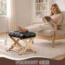 Unittype Double Step Foot Rest for Under Desk Ergonomic Footrest with Massage Surface, Non-Slip Adjustable Wooden Foot Stool with Cushion for Improving Sitting Posture, Office Work & Home(Natural)