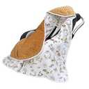 Miracle Baby Car Seat Swaddle Blanket, 2.5 TOG Breathable Cotton Stroller Blanket with 3-Point Harness, Soft Minky Dot Wrap for Infant Boy Girl, 35.4"x35.4"