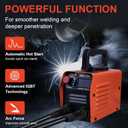 Siasky Mini Welding Machine, Upgraded Welder Machine 110V, Portable Stick Welder MMA-250A, IGBT Inverter Welder with Hot Start, Arc Force, Anti-Stick (10 welding rods)