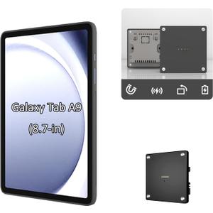 Wall Mount Charging Kit for Samsung Galaxy Tab A9 8.7in Magnetic Wall Dock with 15W Fast Charging, TPU Protective Case, Smart Home Integration