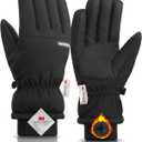 TRENDOUX Kids Winter Ski Gloves: 3M 100% Waterproof Snow Gloves for Boy Girl, Warm Thinsulate with Non-Slip Touch Screen Cold Weather Glove for Kids Children, Boys Gift Skiing Snowboarding