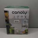 Canoly C16 Cold Press Juicer, 6" Extra Wide Feed Chute, 3-IN-1 Strainers (Juice & Sorbet & Nut Milk), Powerful AC Brushless Motor, Self Precut System, Juicer Machines with BPA-Free (Space Gray)