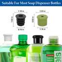Dish Soap Dispenser for Kitchen Sink Built in Soap Dispenser Pump with 47" Extension Tube Kit Chrome Plated