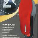 Pedag Viva Sport | Orthotic Inserts | Arch Support | Metatarsal Pad | Ideal for Low & High Impact Activities | Soft & Vegan Friendly | Handmade in Germany | 1 Pair | Men US 11/ EU 44
