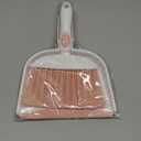 Broom with Dustpan Combo Set Pink Mini Hand Broom and Dustpan Set for Home Desktop Sofa Pet Household Care Camping (White+Pink M3)