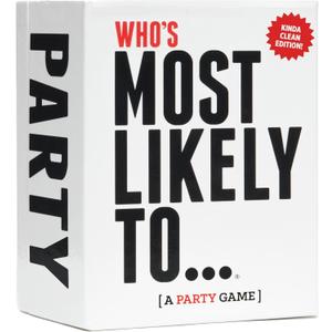 DSS Games Who's Most Likely to...Kinda Clean Family Edition [A Party Game | Great for Adults & Teens | Game Nights & Big Groups]